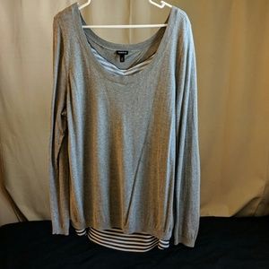 Long open back tunic